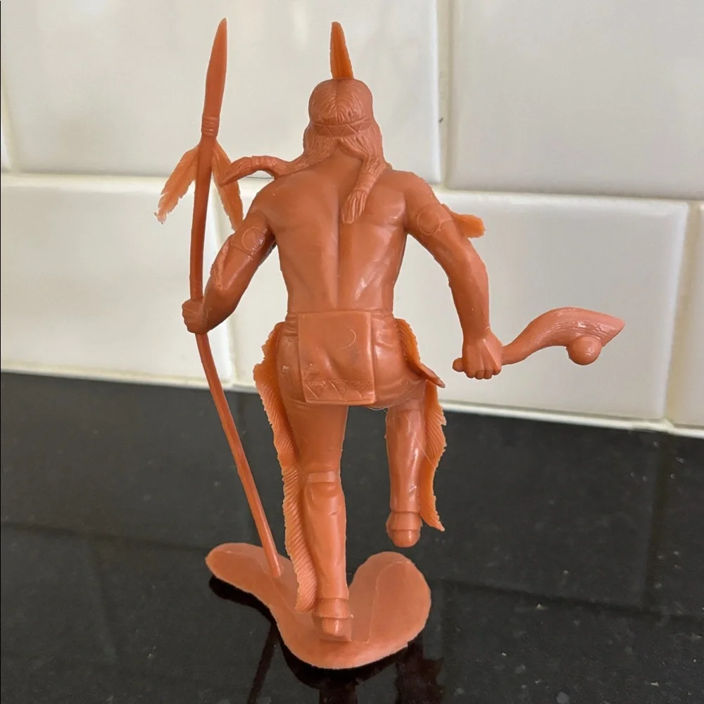 Vintage Louis Marx & Co Native American Figure -  & Native American on Horse